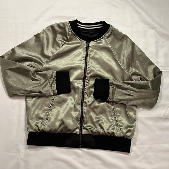 Reversible silk embroidered varsity jacket - Picture 3 of 8